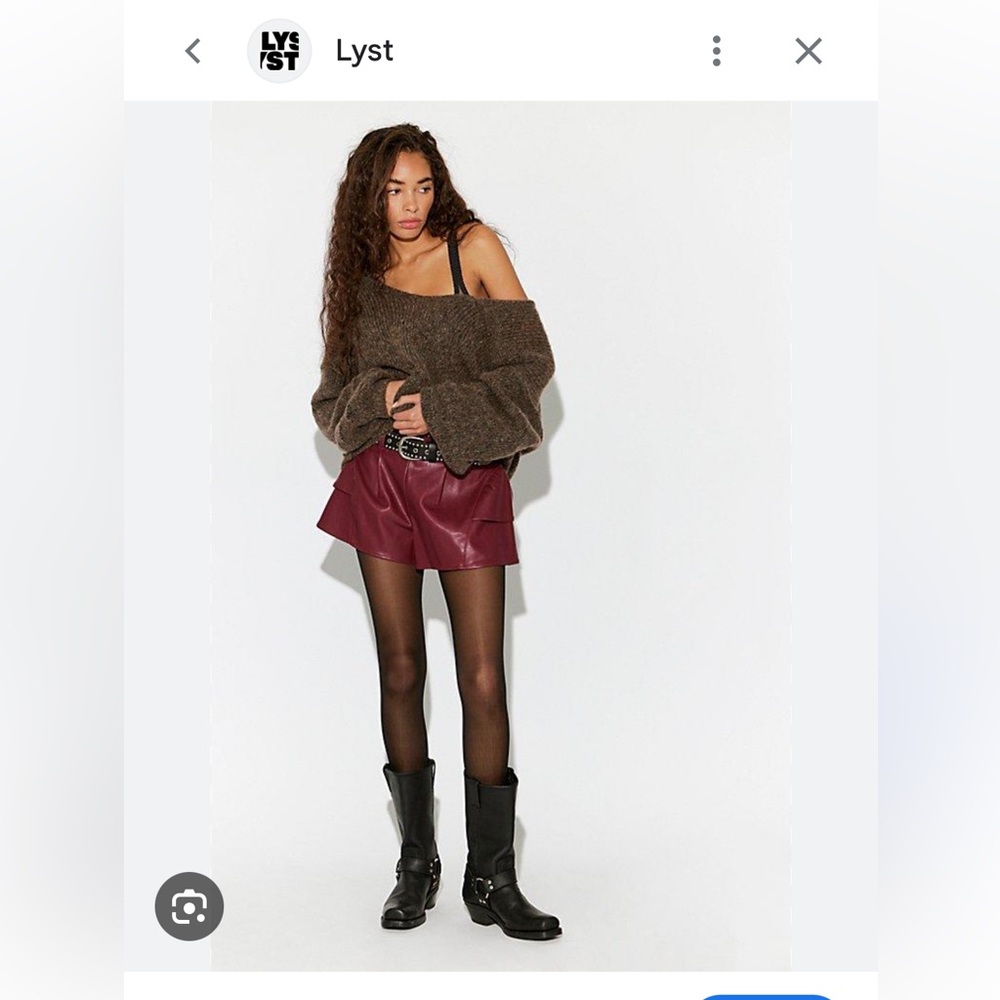 Free People Stardust Vegan Ruffle Shorts.